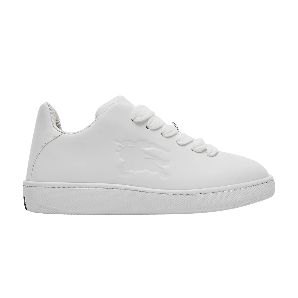 Кроссовки Burberry Leather Box Sneaker 'Debossed Equestrian Knight - White'