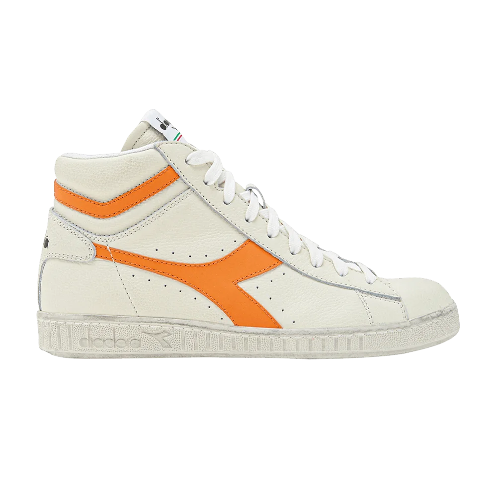 Кроссовки Diadora Game High Flou Waxed 'White Orange'