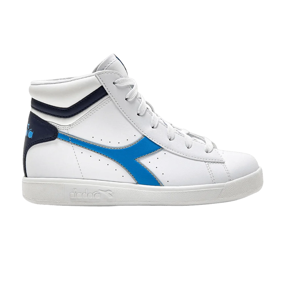 Кроссовки Diadora Game P High Big Kid 'White Azure Blue'