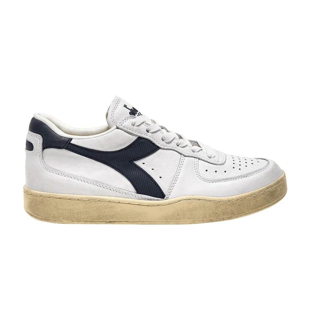 Кроссовки Diadora Mi Basket Low Used 'White Blue Denim'