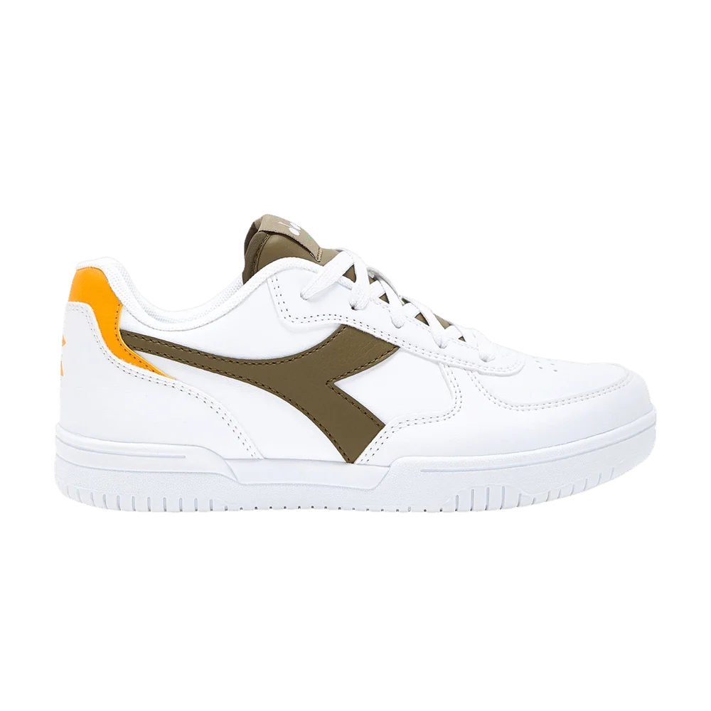 Кроссовки Diadora Raptor Low Big Kid 'White Dark Olive'