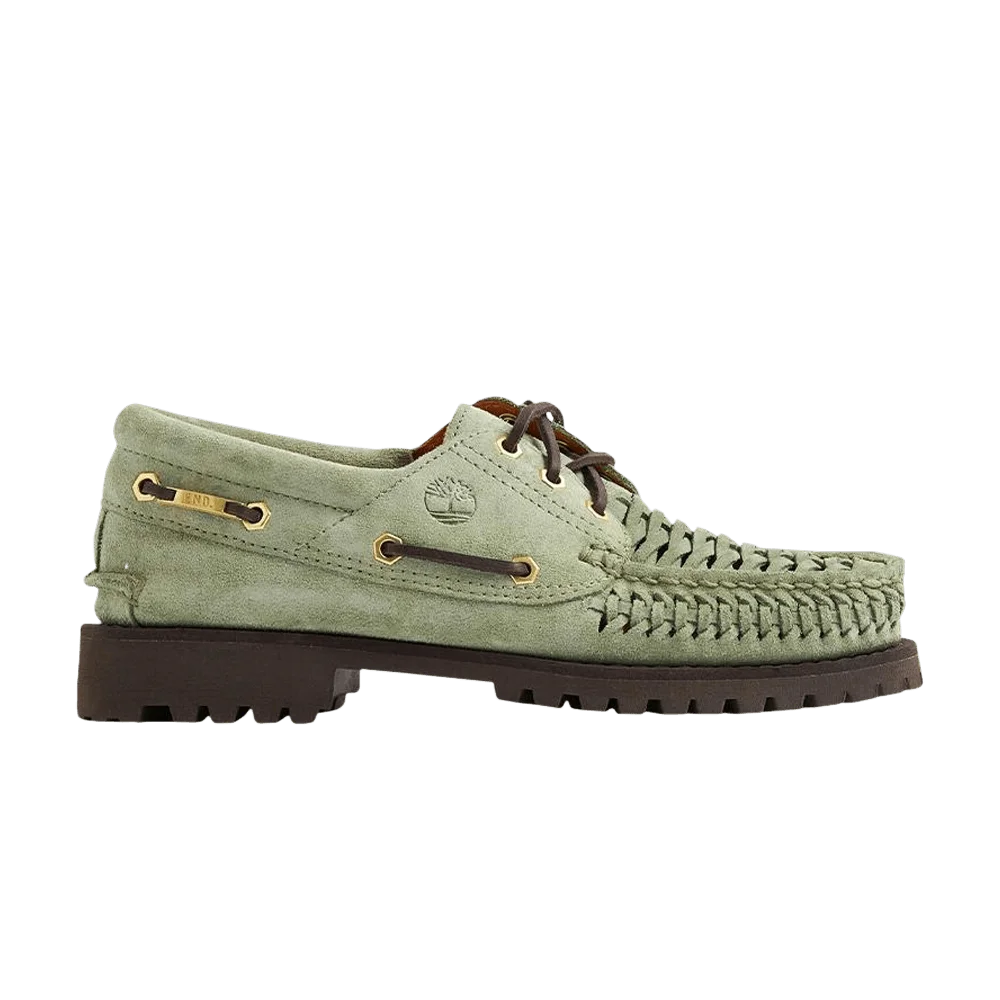Кроссовки END. x Timberland 3-Eye Classic Lug Boat 'Light Green Suede'