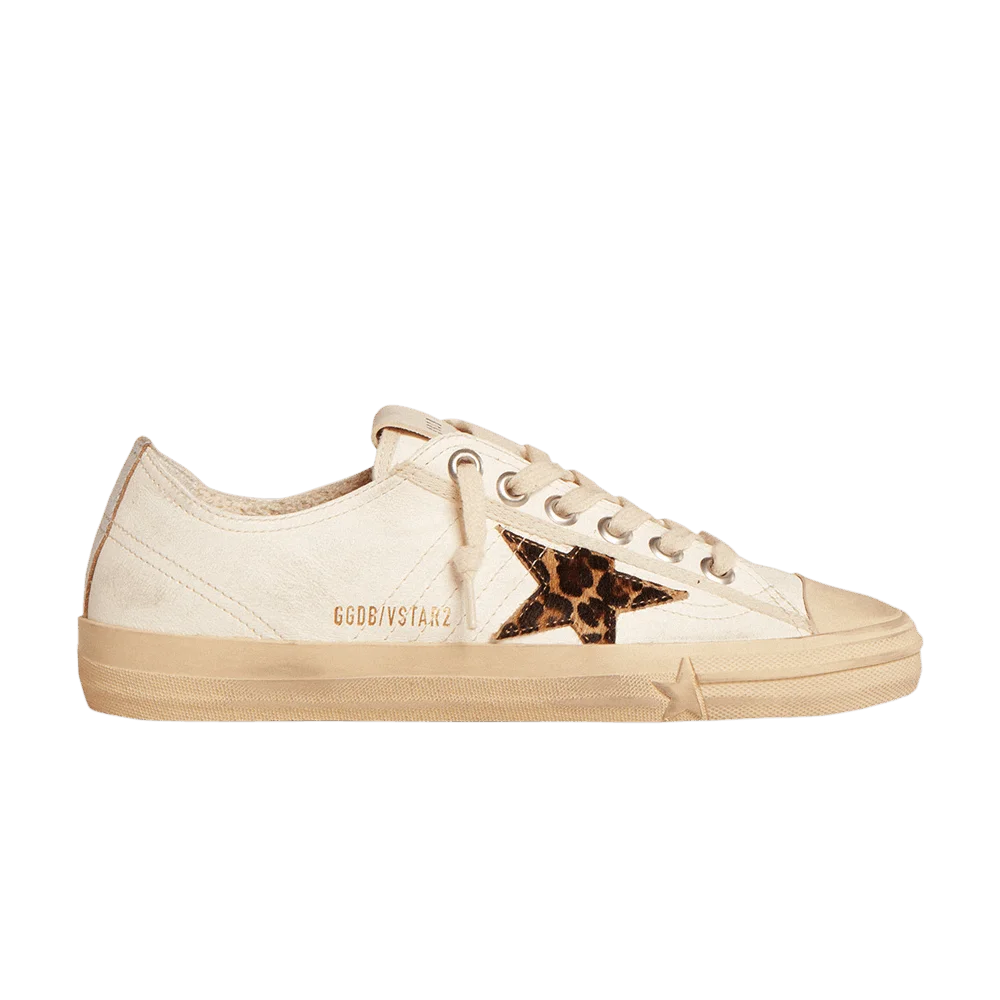 Кроссовки Golden Goose Wmns V-Star LTD 'Beige Brown Leopard'
