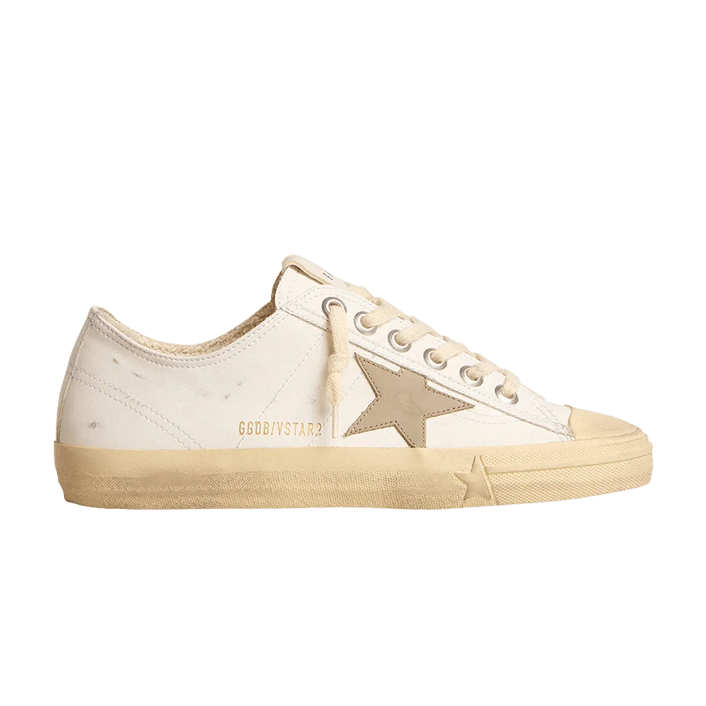 Кроссовки Golden Goose Wmns V-Star 'White Beige Dove Grey'