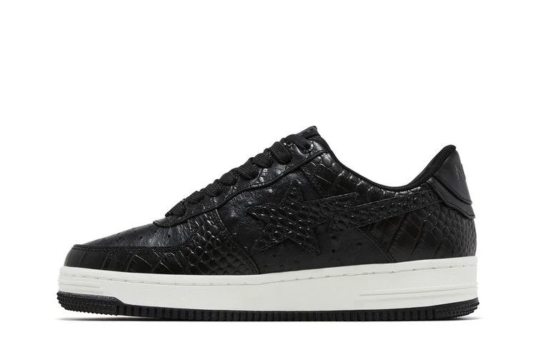 Кроссовки Neighborhood x Bapesta 'Black Crocodile & Ostrich'