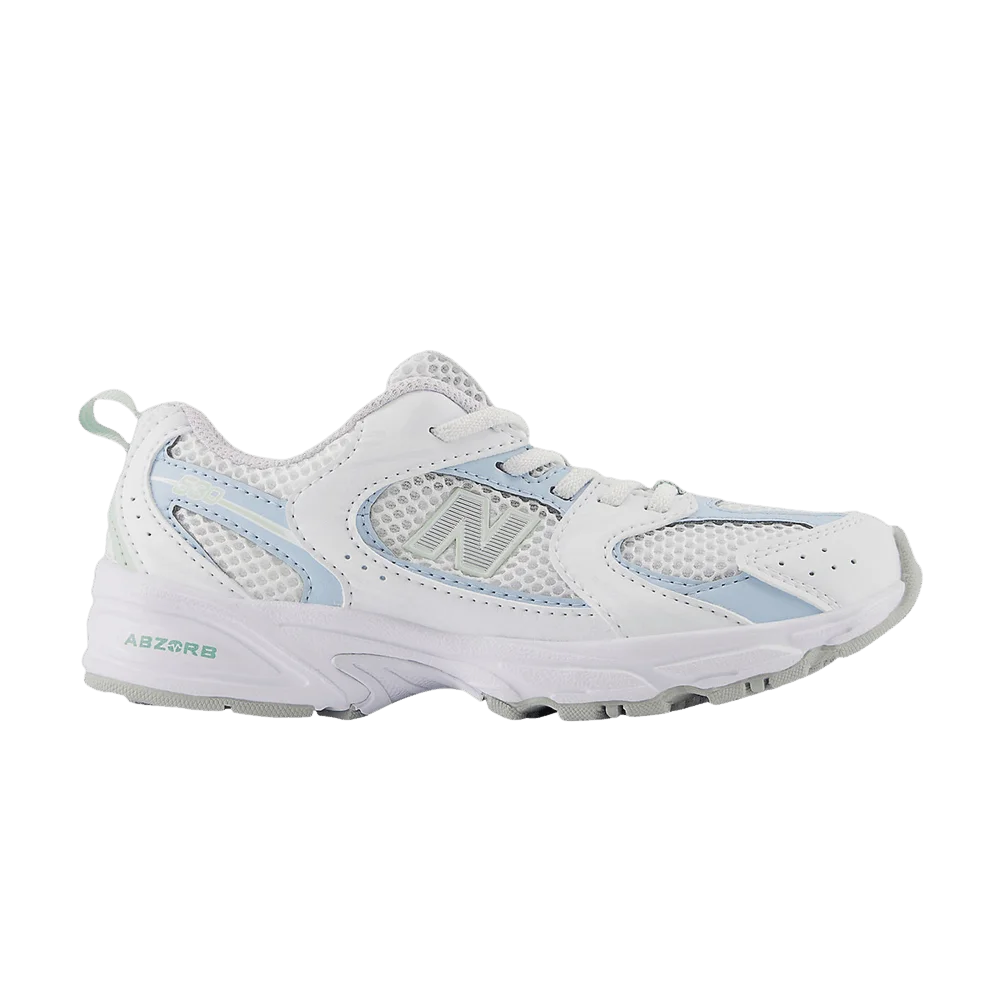 Кроссовки New Balance 530 Little Kid Wide 'White Light Chrome Blue'