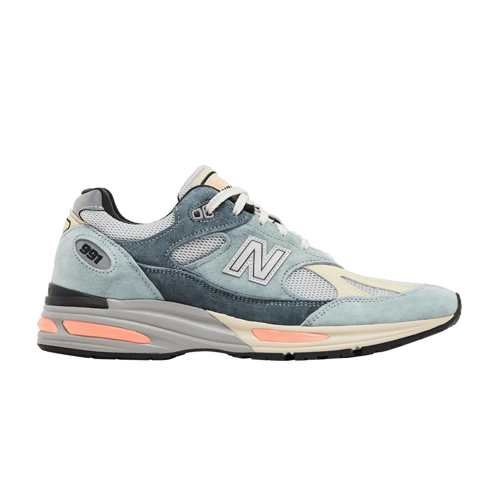 Кроссовки New Balance 991v2 Made In England 'Silver Blue Turbulence'