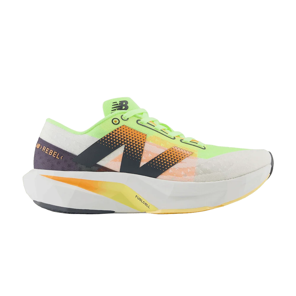 Кроссовки New Balance FuelCell Rebel v4 'White Bleached Lime Glo'
