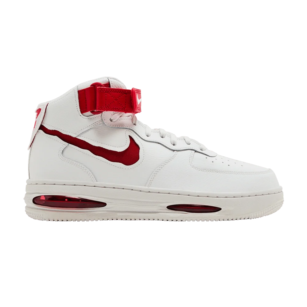 Кроссовки Nike Air Force 1 Mid Evo 'Summit White University Red'