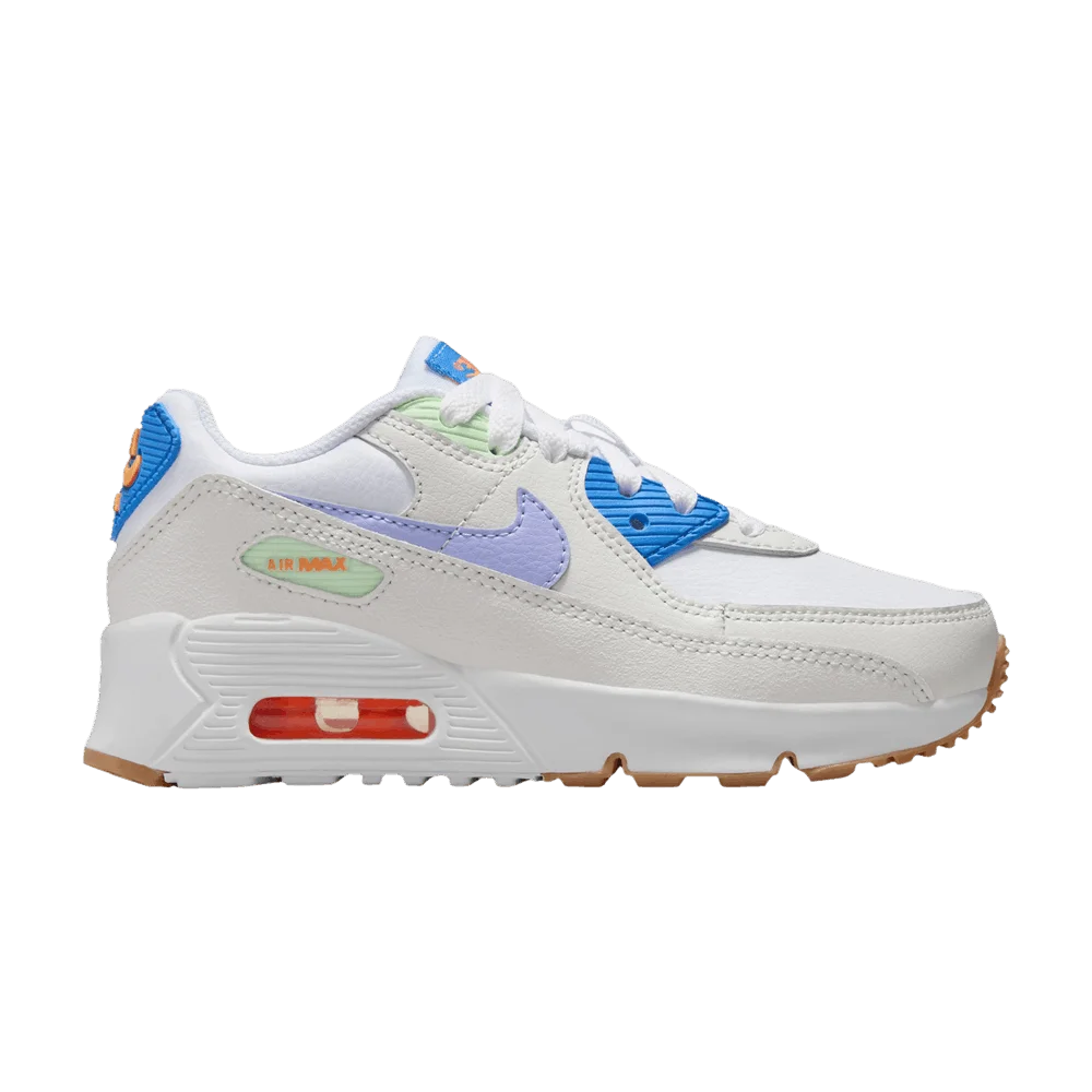 Кроссовки Nike Air Max 90 Leather PS 'White Purple Pulse'