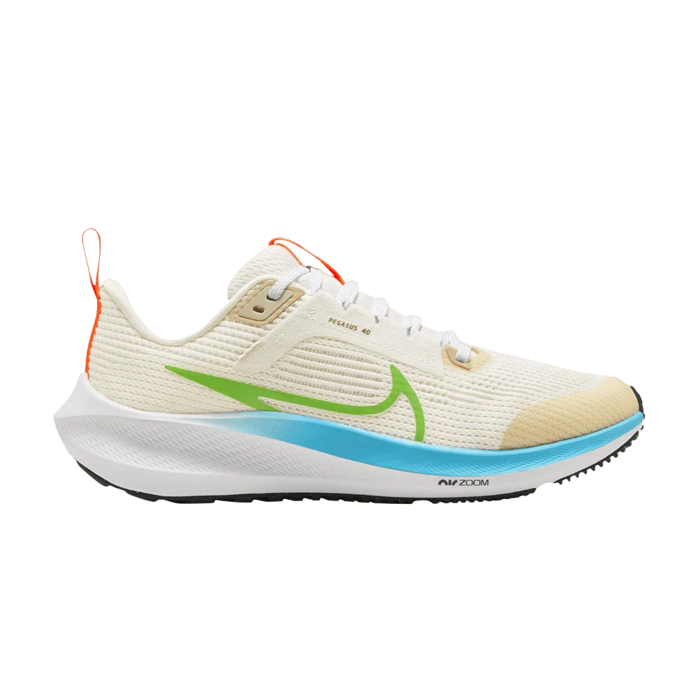 Кроссовки Nike Air Zoom Pegasus 40 GS 'Pale Ivory Baltic Blue'