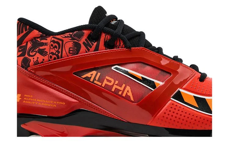Кроссовки Nike Alpha Menace 4 Pro 'Picante Red Black'