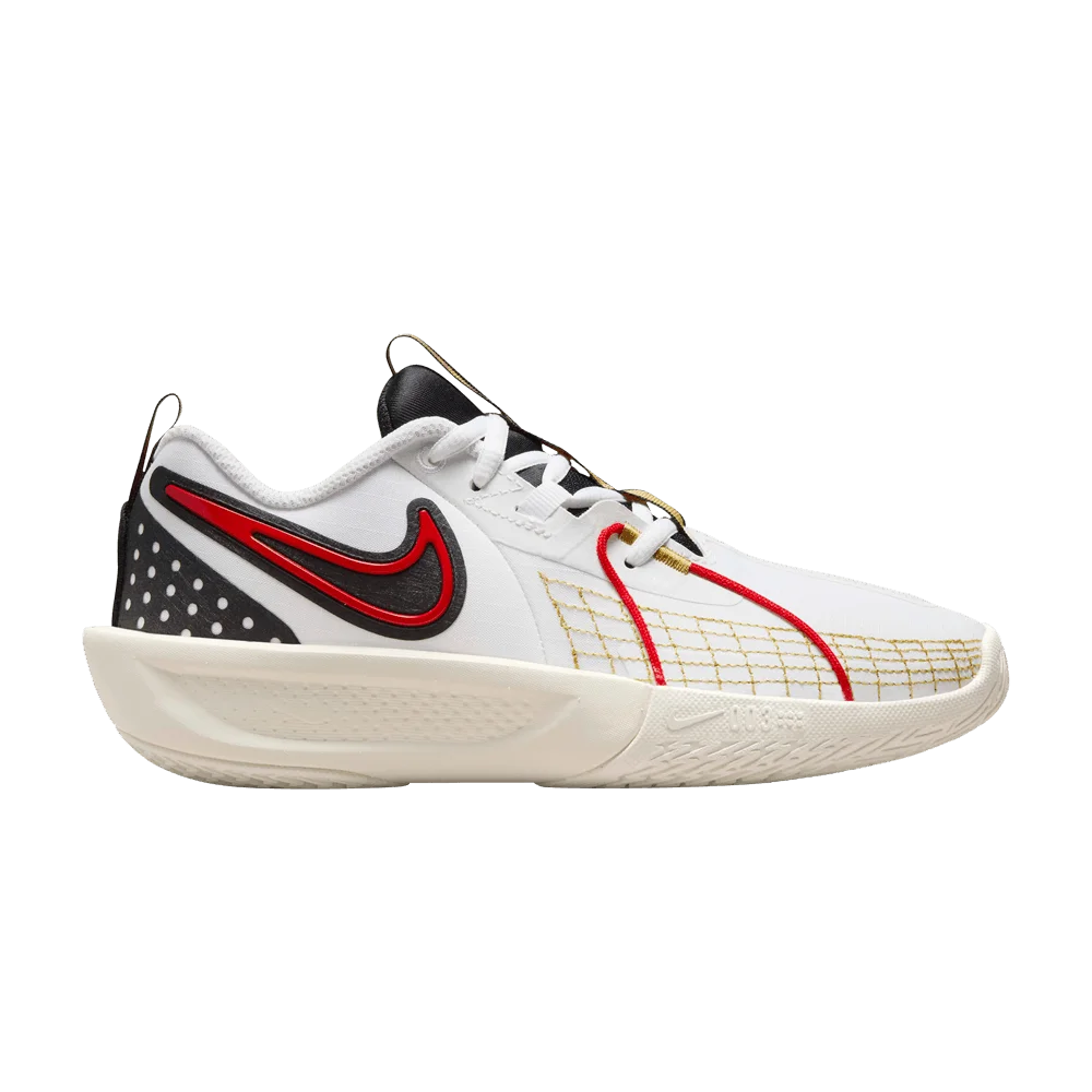 Кроссовки Nike GT Cut 3 GS 'White Black University Red'