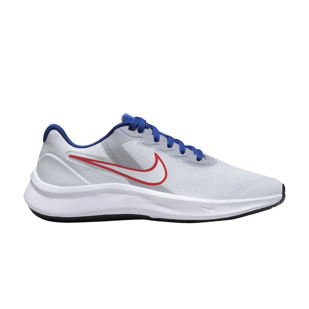 Кроссовки Nike Star Runner 3 GS 'Platinum Crimson Royal'