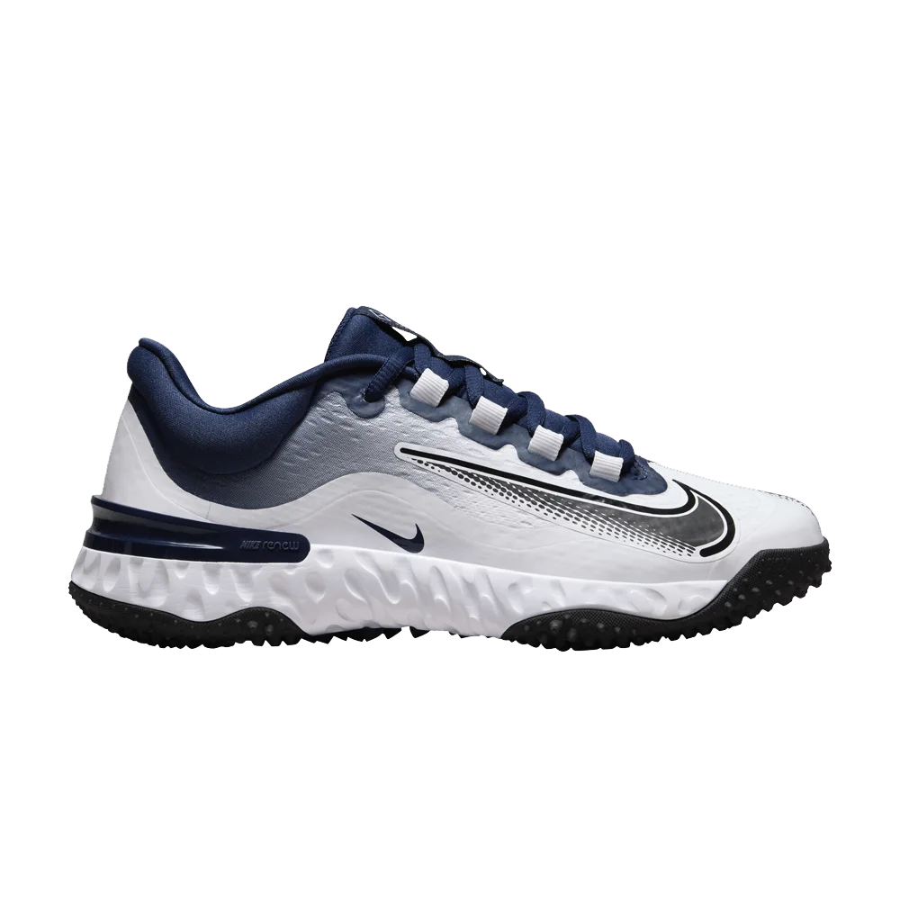 Кроссовки Nike Wmns Alpha Huarache Elite 4 TF 'Midnight Navy White'