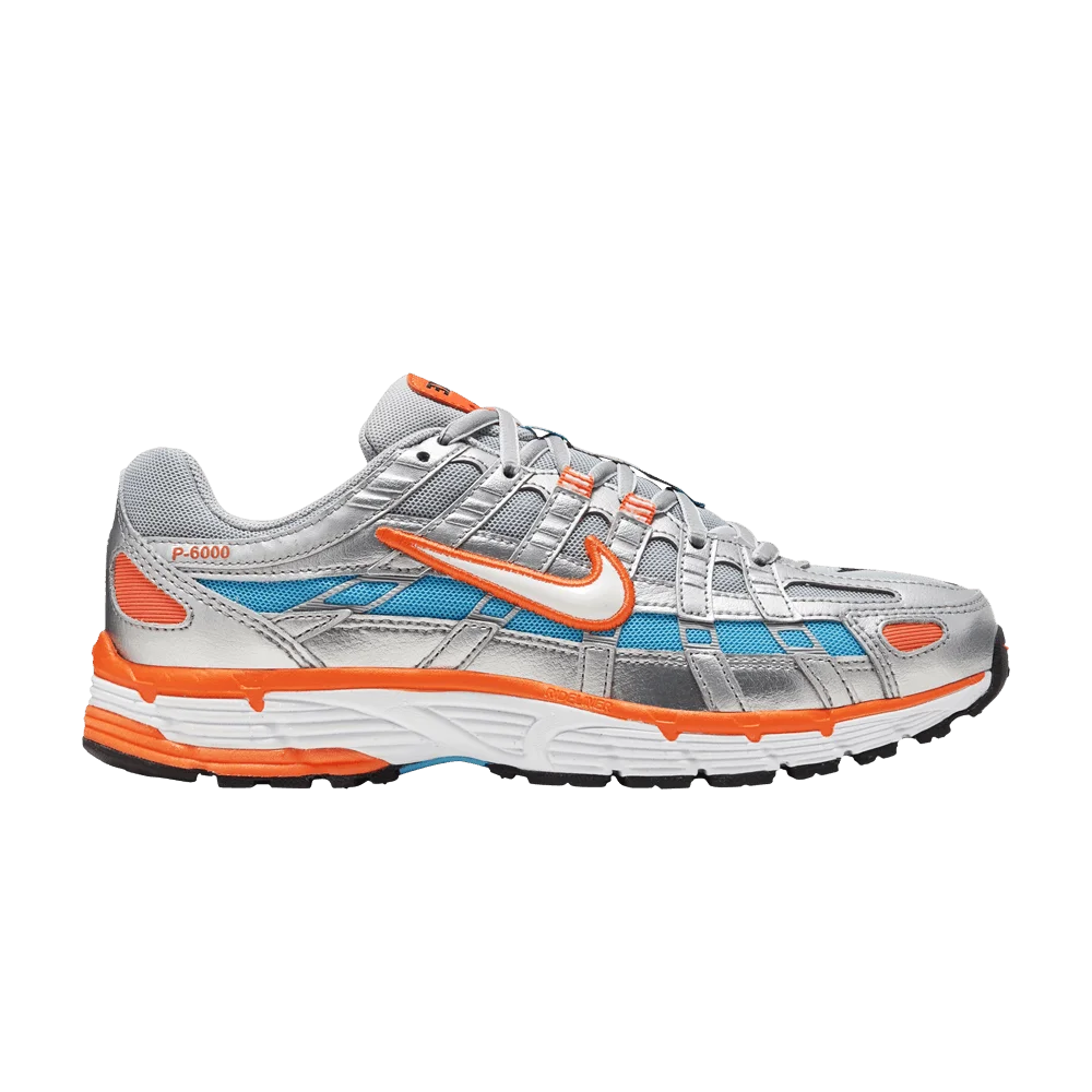 Кроссовки Nike Wmns P-6000 'Metallic Silver Crimson Blue Fury'