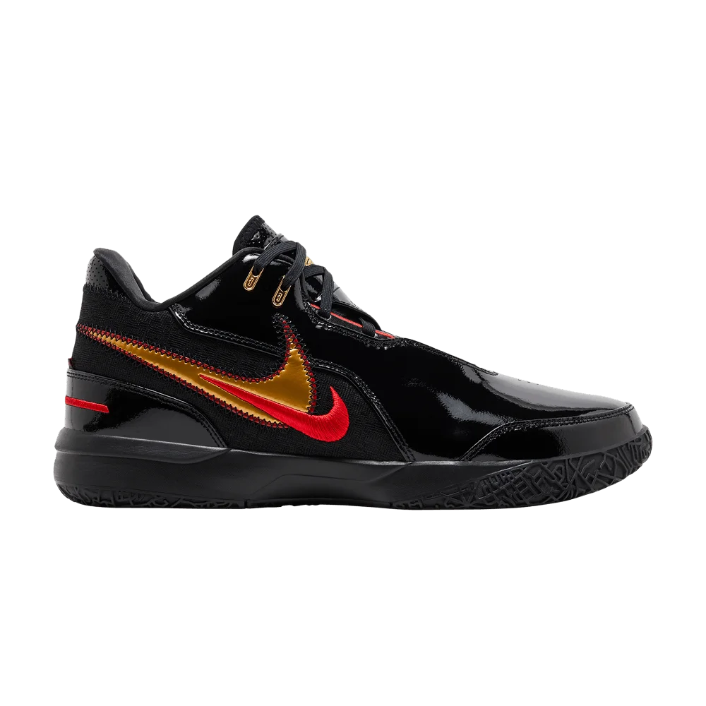 Кроссовки Nike Zoom LeBron NXXT Gen AMPD 'Black Metallic Gold Red'