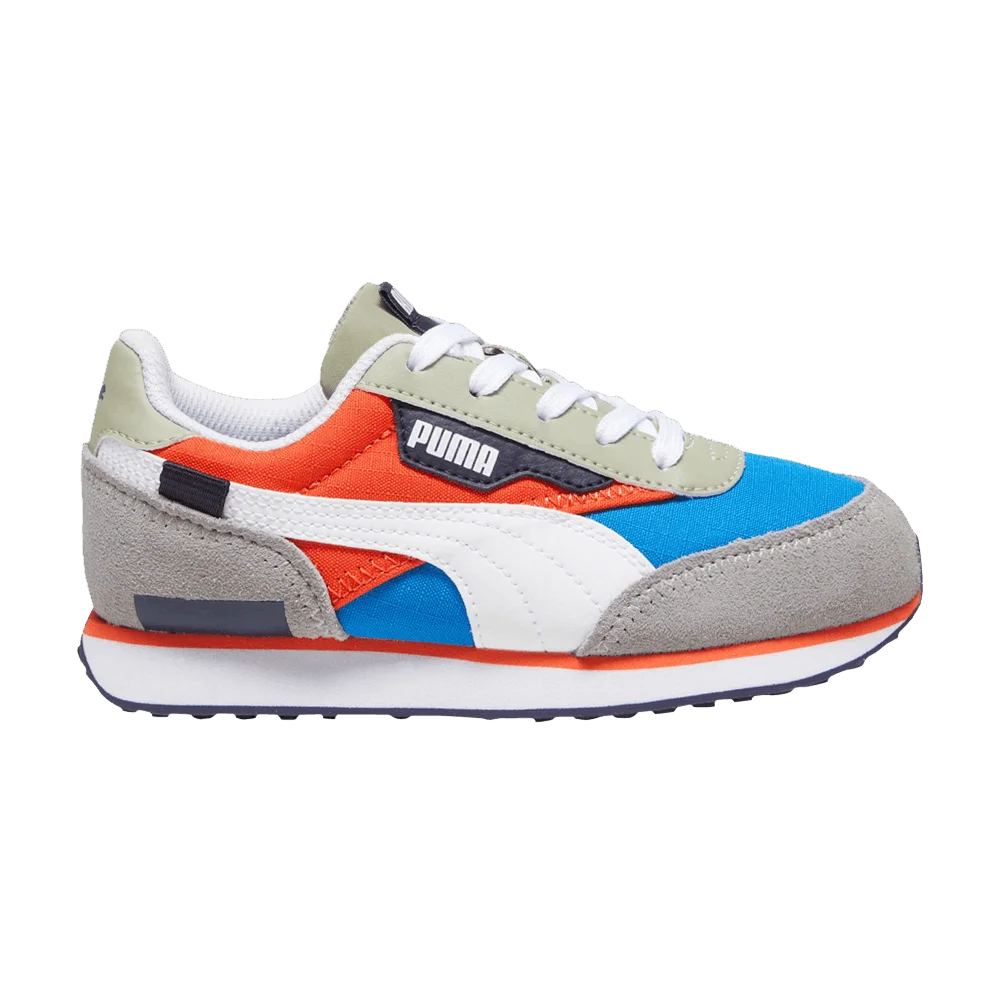 Кроссовки Puma Future Rider Play On Little Kid 'Racing Blue Hot Heat'