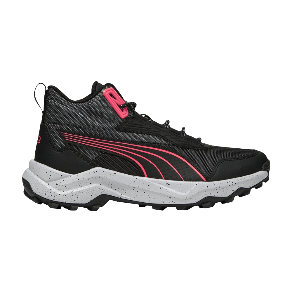 Кроссовки Puma Wmns Obstruct Profoam Mid 'Black Dark Grey Fire Orchid'