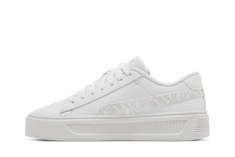 Кроссовки Puma Wmns Smash Platform v3 'White Silver Rose'