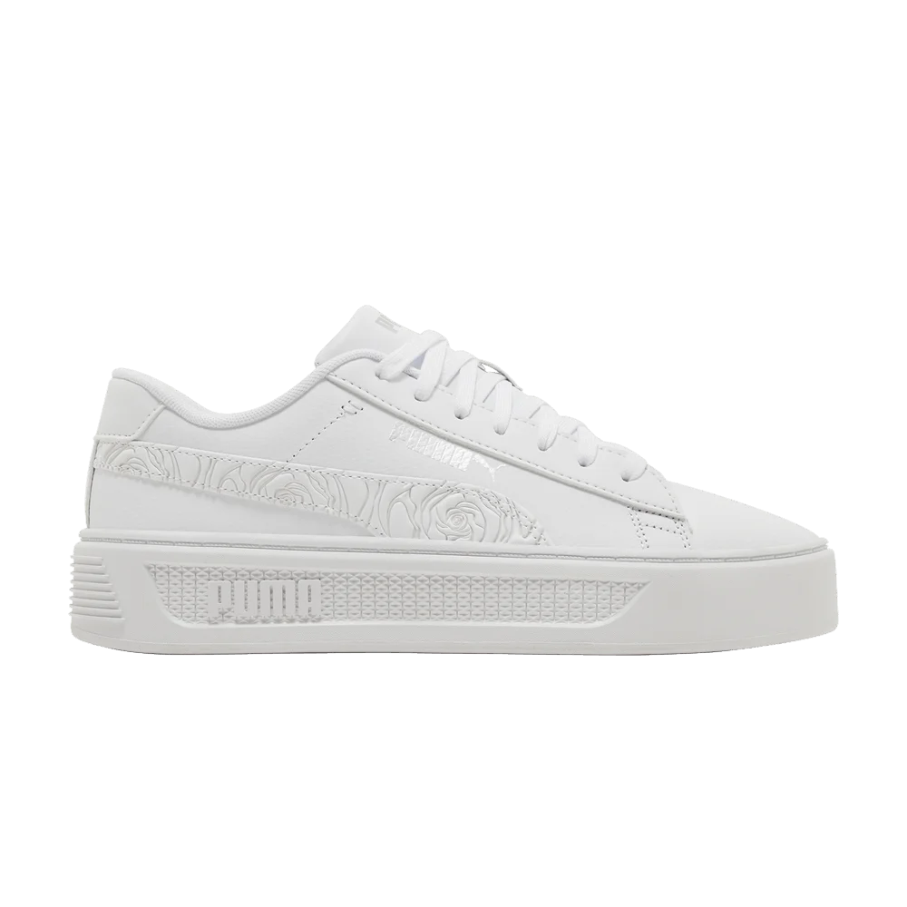 Кроссовки Puma Wmns Smash Platform v3 'White Silver Rose'