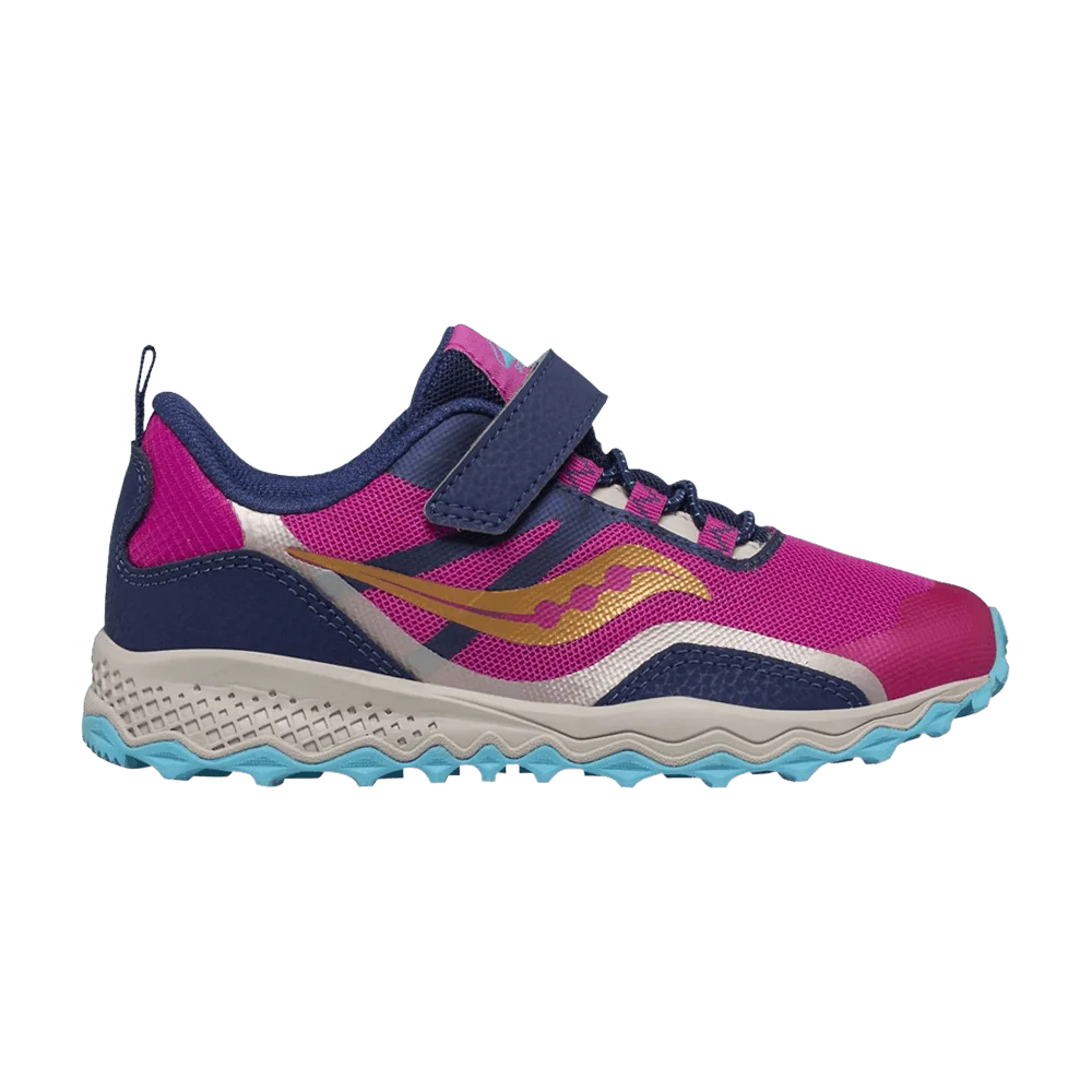 Кроссовки Saucony Peregrine 12 Shield A/C Big Kid 'Navy Pink'