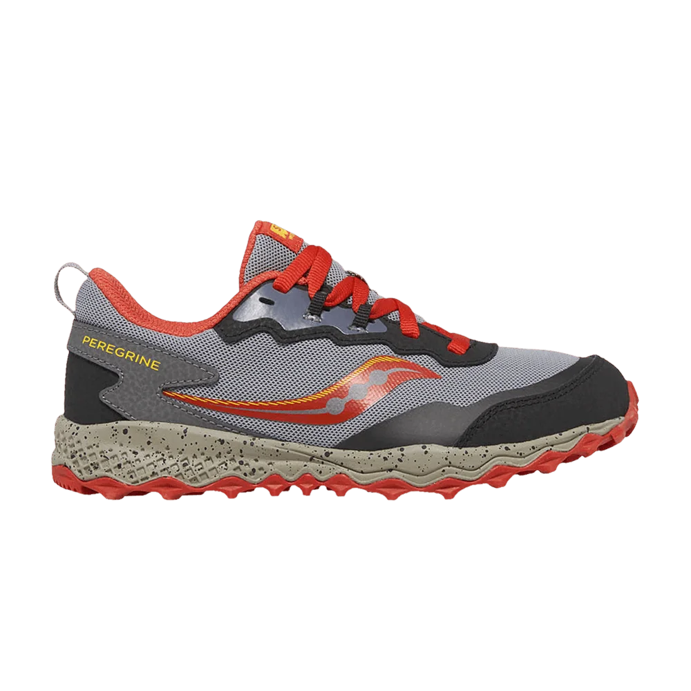 Кроссовки Saucony Peregrine KDZ Big Kid 'Grey Red'