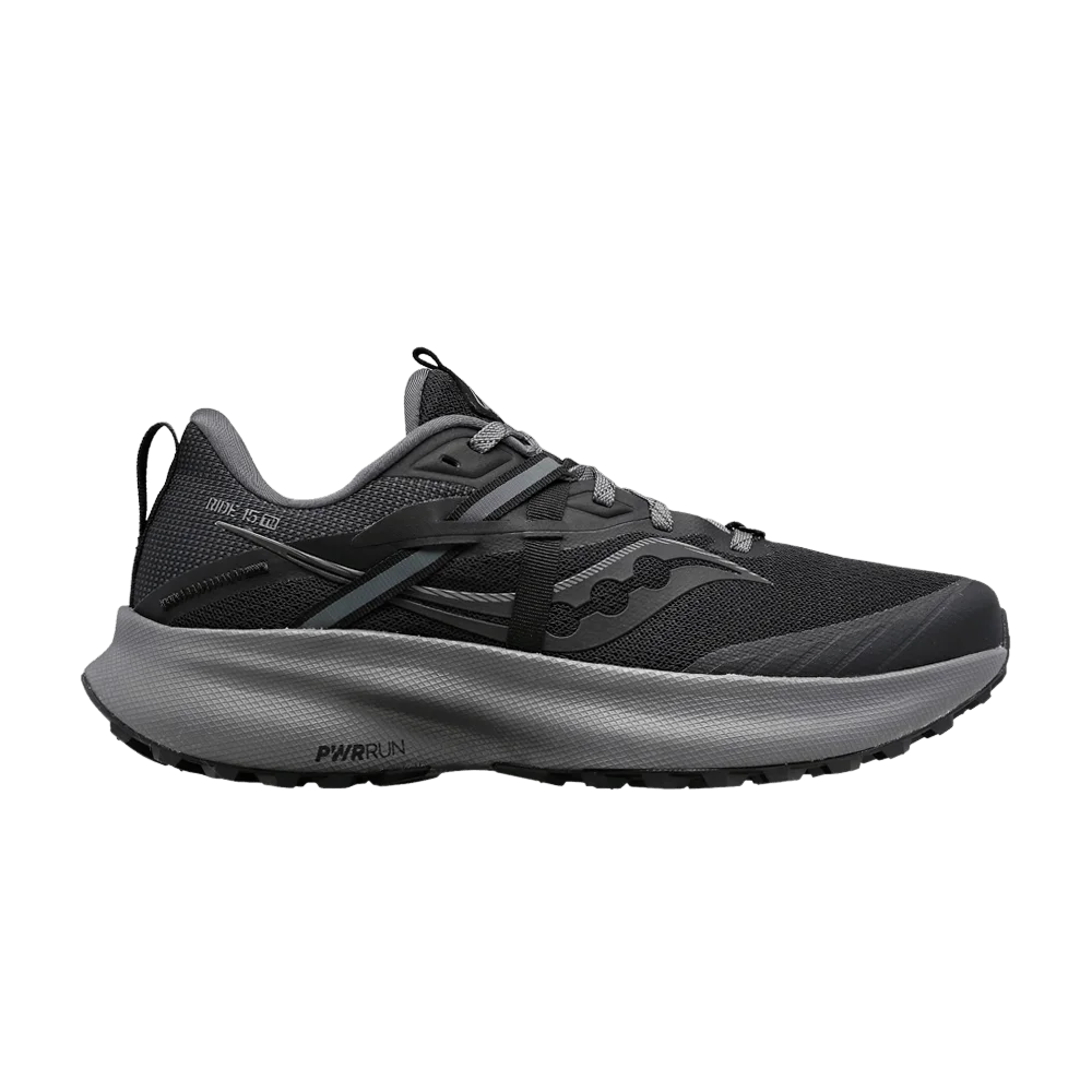 Кроссовки Saucony Ride 15 TR 'Black Charcoal'