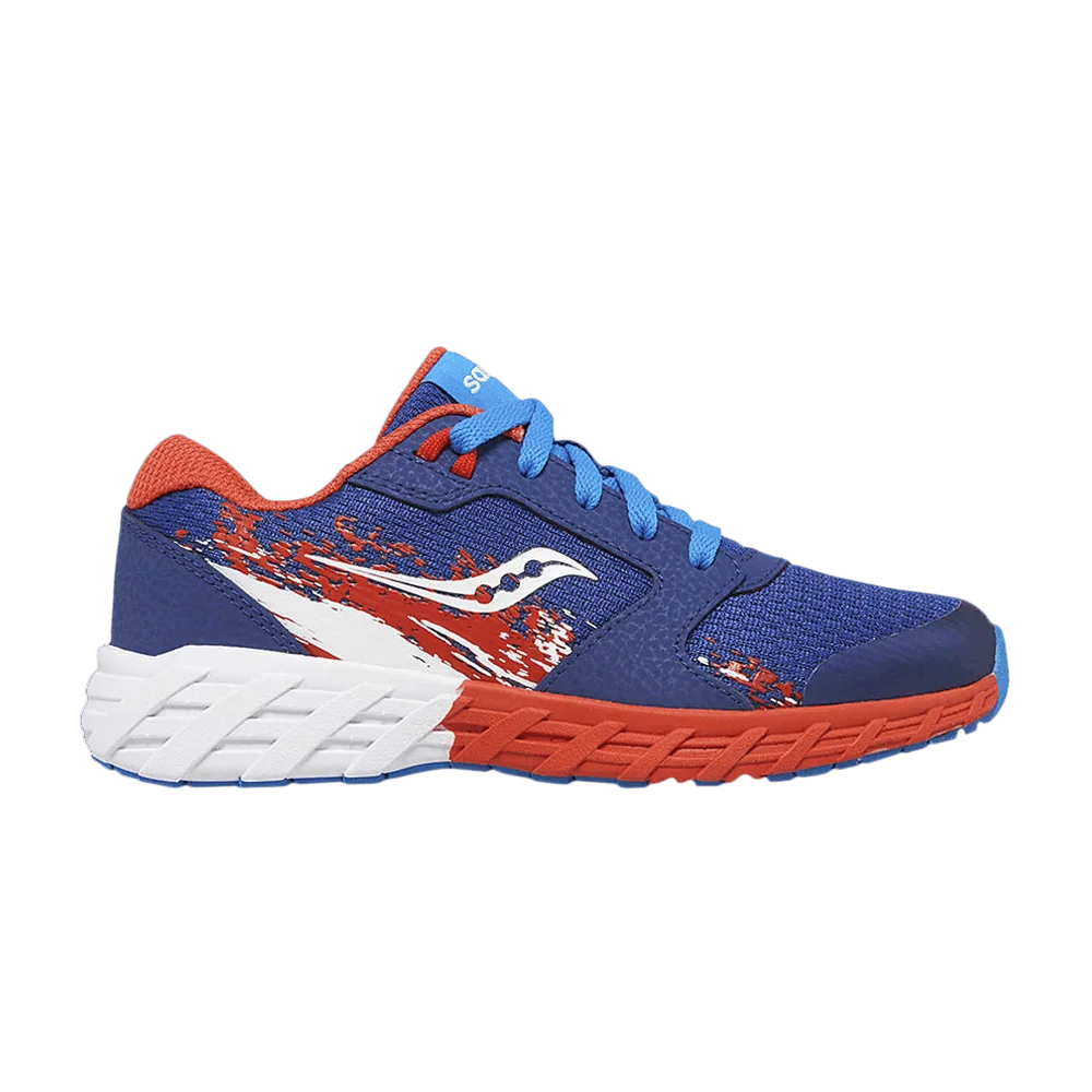 Кроссовки Saucony Wind 2.0 Lace Big Kid 'Navy Red'