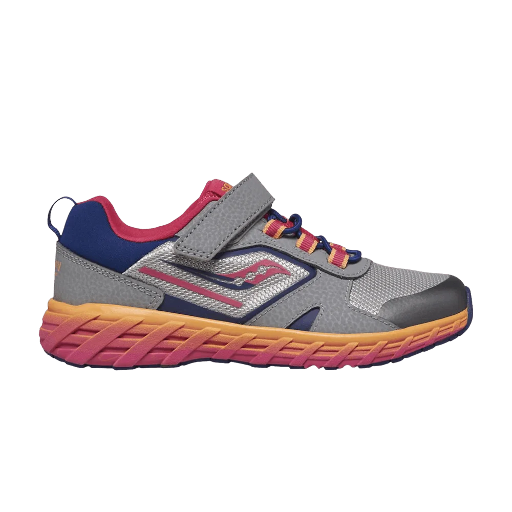 Кроссовки Saucony Wind Shield 2.0 A/C Big Kid 'Grey Pink Gradient'