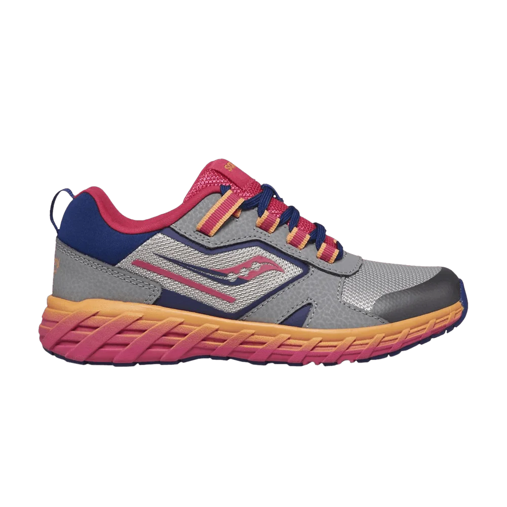 Кроссовки Saucony Wind Shield 2.0 Big Kid 'Grey Pink Gradient'