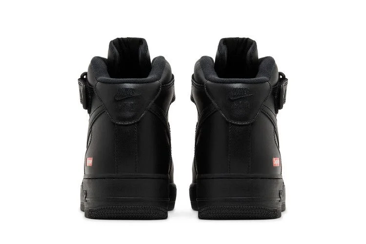 Кроссовки Supreme x Nike Air Force 1 Mid 'Box Logo - Triple Black'