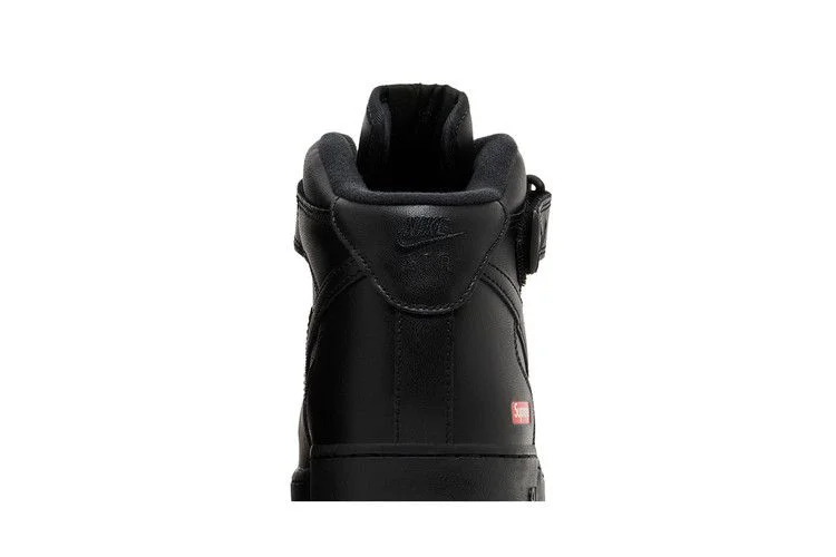 Кроссовки Supreme x Nike Air Force 1 Mid 'Box Logo - Triple Black'