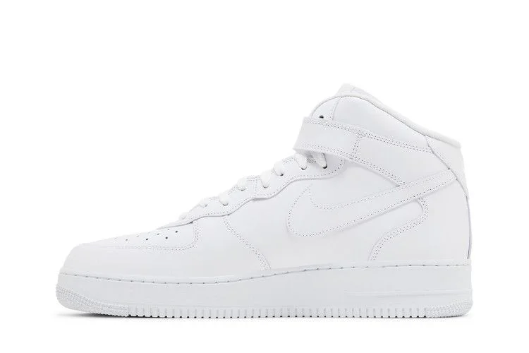 Кроссовки Supreme x Nike Air Force 1 Mid 'Box Logo - Triple White'