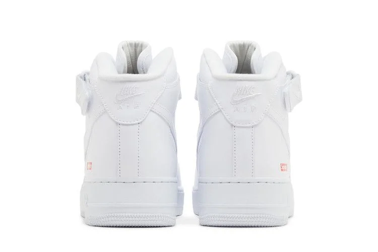 Кроссовки Supreme x Nike Air Force 1 Mid 'Box Logo - Triple White'