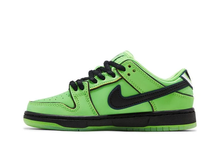 Кроссовки The Powerpuff Girls x Nike Dunk Low Pro SB QS PS 'Buttercup'