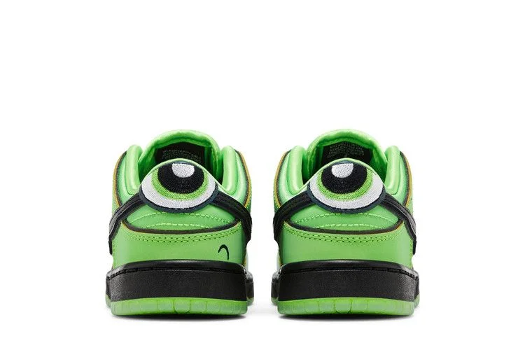Кроссовки The Powerpuff Girls x Nike Dunk Low Pro SB QS PS 'Buttercup'