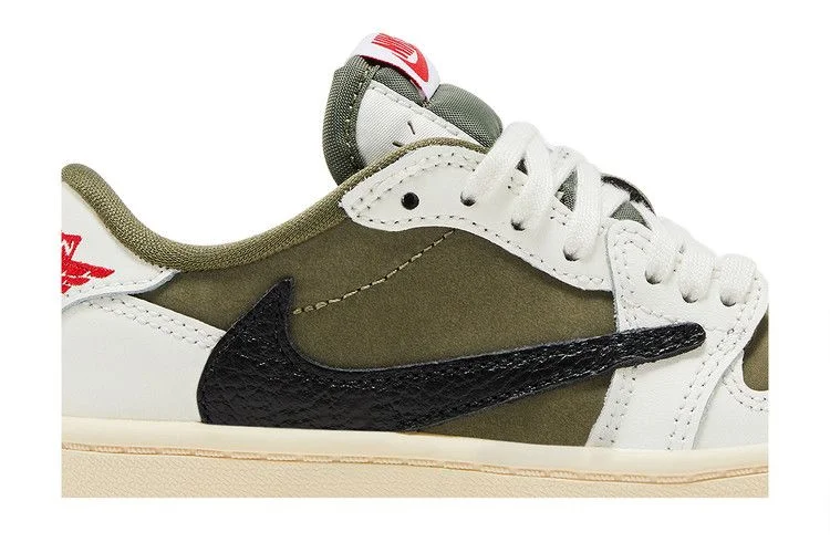 Кроссовки Travis Scott x Air Jordan 1 Retro Low OG SP PS 'Reverse Olive / Medium Olive'