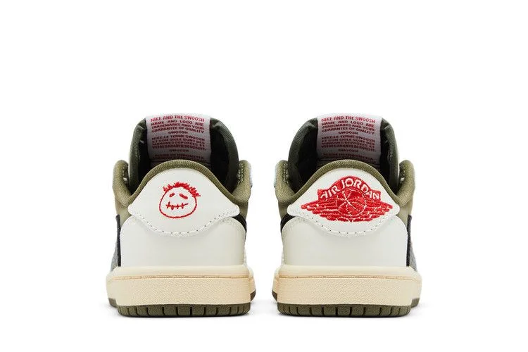 Кроссовки Travis Scott x Air Jordan 1 Retro Low OG SP PS 'Reverse Olive / Medium Olive'