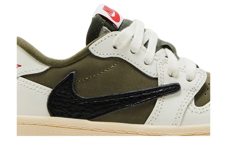 Кроссовки Travis Scott x Air Jordan 1 Retro Low OG SP TD 'Reverse Olive / Medium Olive'