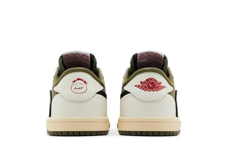 Кроссовки Travis Scott x Air Jordan 1 Retro Low OG SP TD 'Reverse Olive / Medium Olive'