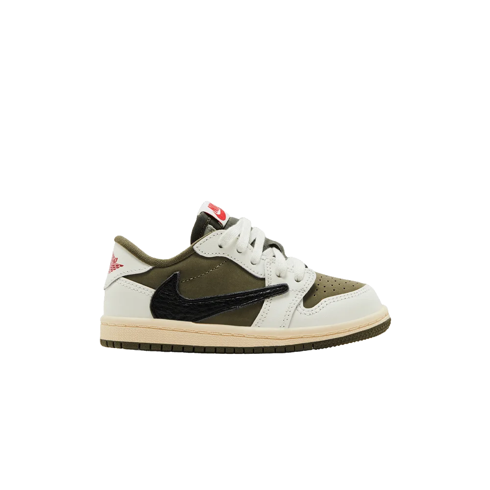 Кроссовки Travis Scott x Air Jordan 1 Retro Low OG SP TD 'Reverse Olive / Medium Olive'