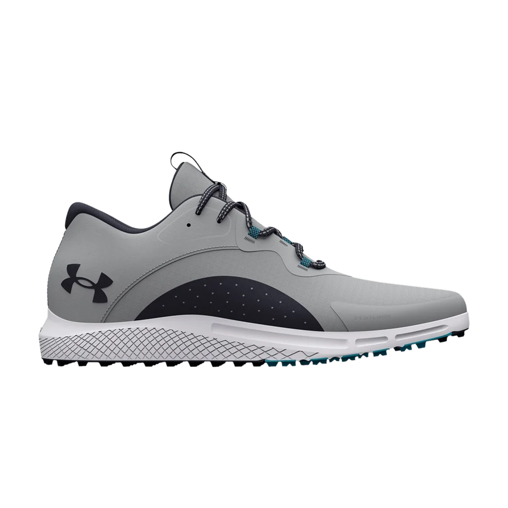 Кроссовки Under Armour Charged Draw 2 Spikeless Golf 'Grey Midnight Navy'
