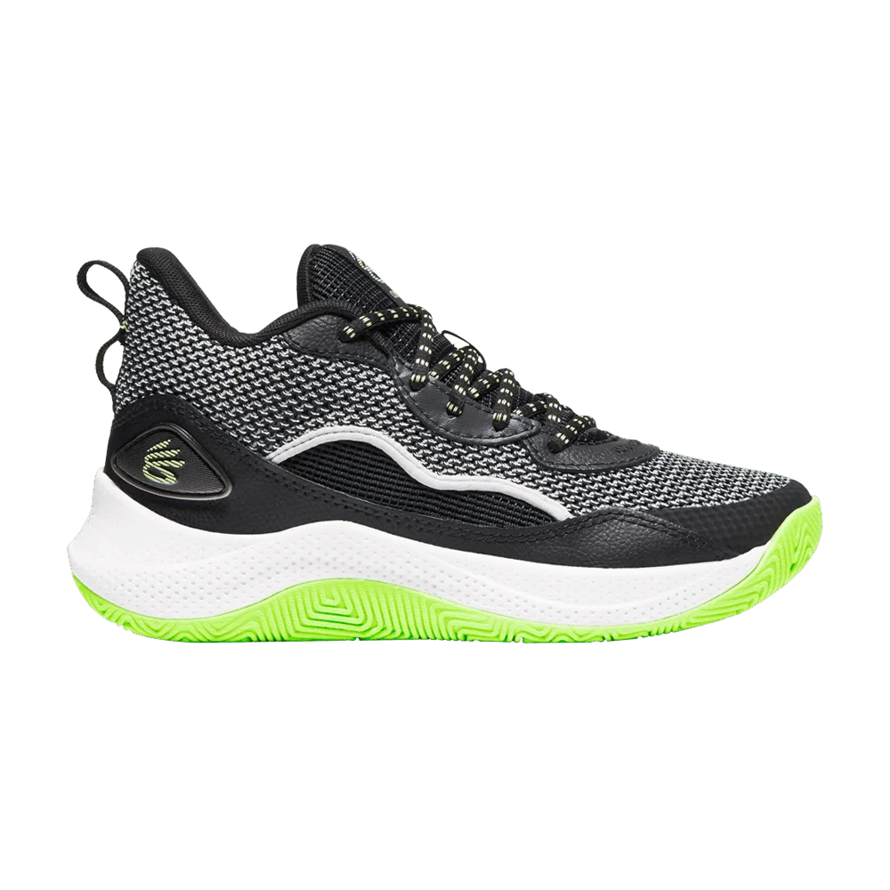 Кроссовки Under Armour Curry 3Zer0 24 GS 'Black White Lime'