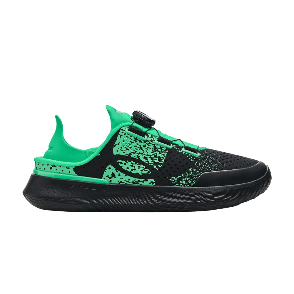 Кроссовки Under Armour SlipSpeed Printed GS 'Black Vapor Green'