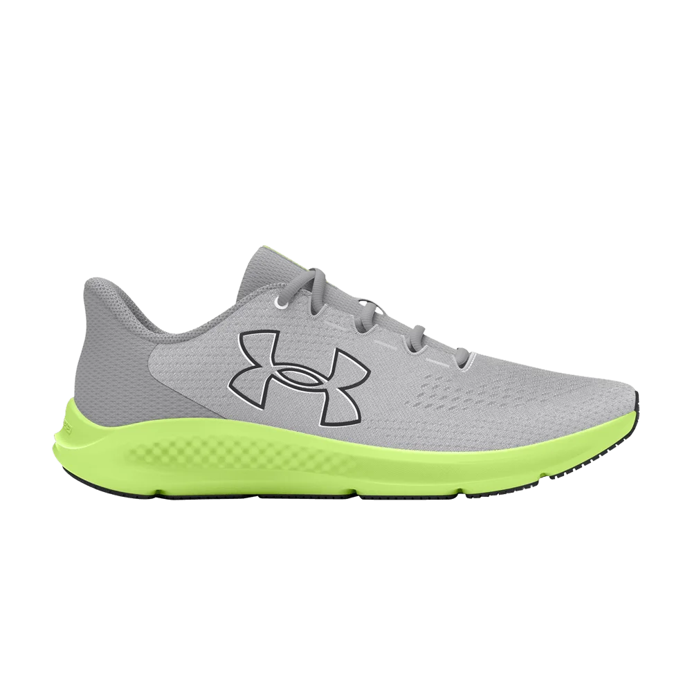Кроссовки Under Armour Wmns Charged Pursuit 3 'Big Logo - Halo Grey Lime'