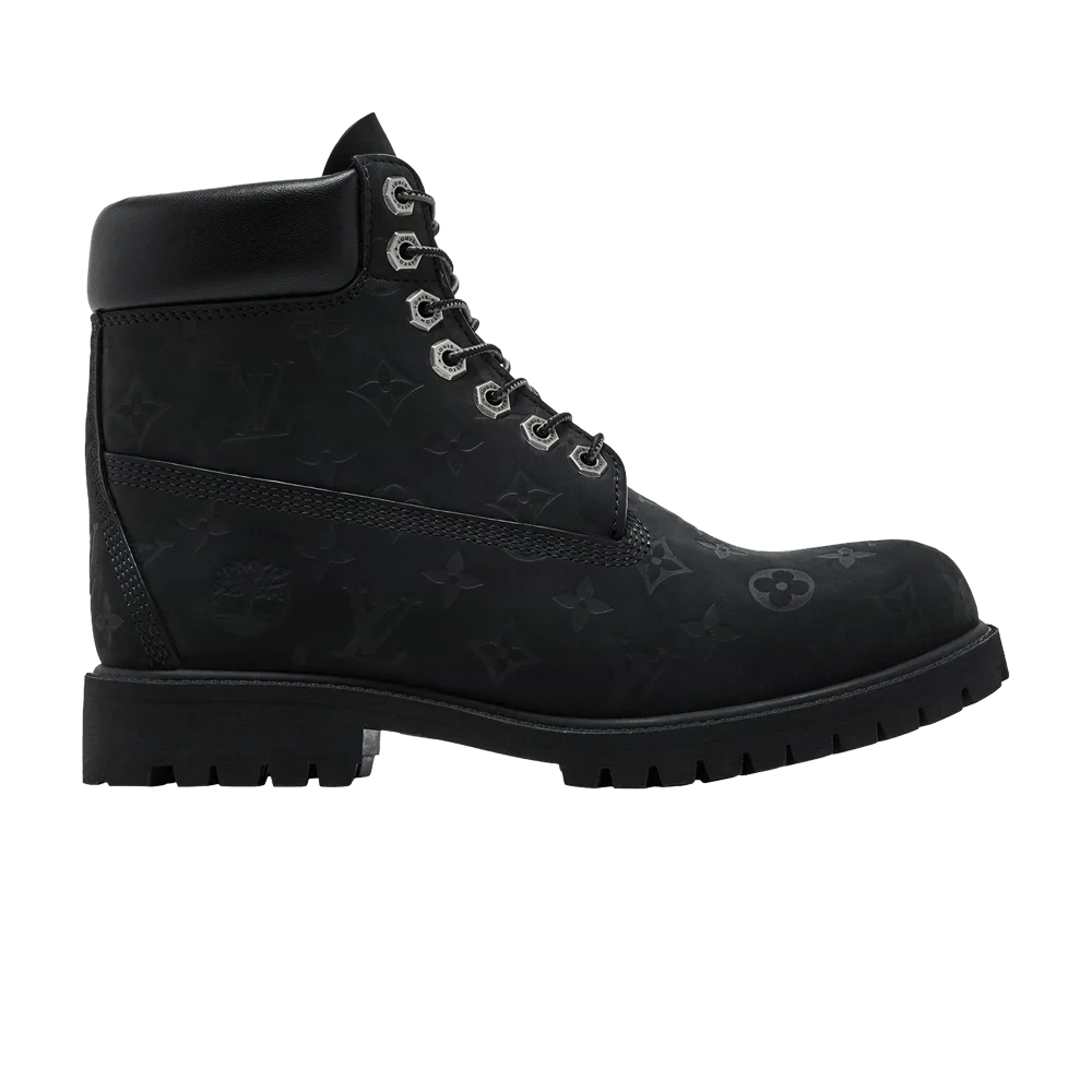 Louis Vuitton x Timberland 6 Inch Ankle Boot 'Embossed Monogram - Black'
