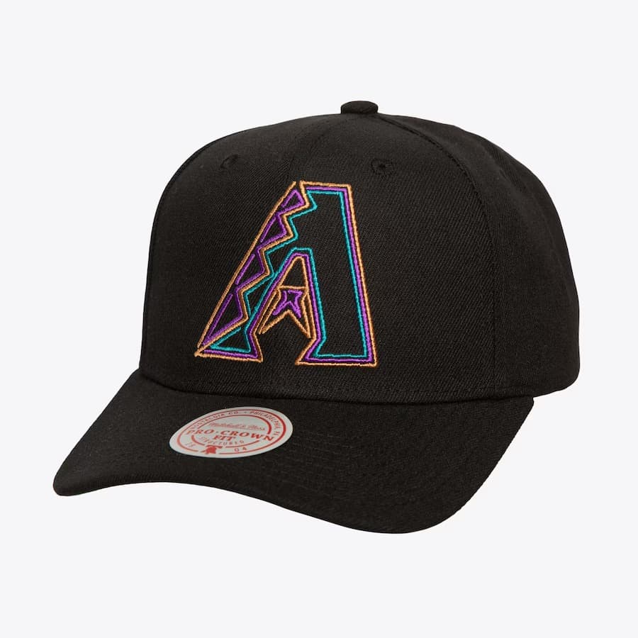 bejsbolka-mitchell-ness-black-arizona-diamondbacks-cooperstown-collection-neon-logo-pro-crown-snapback-hat