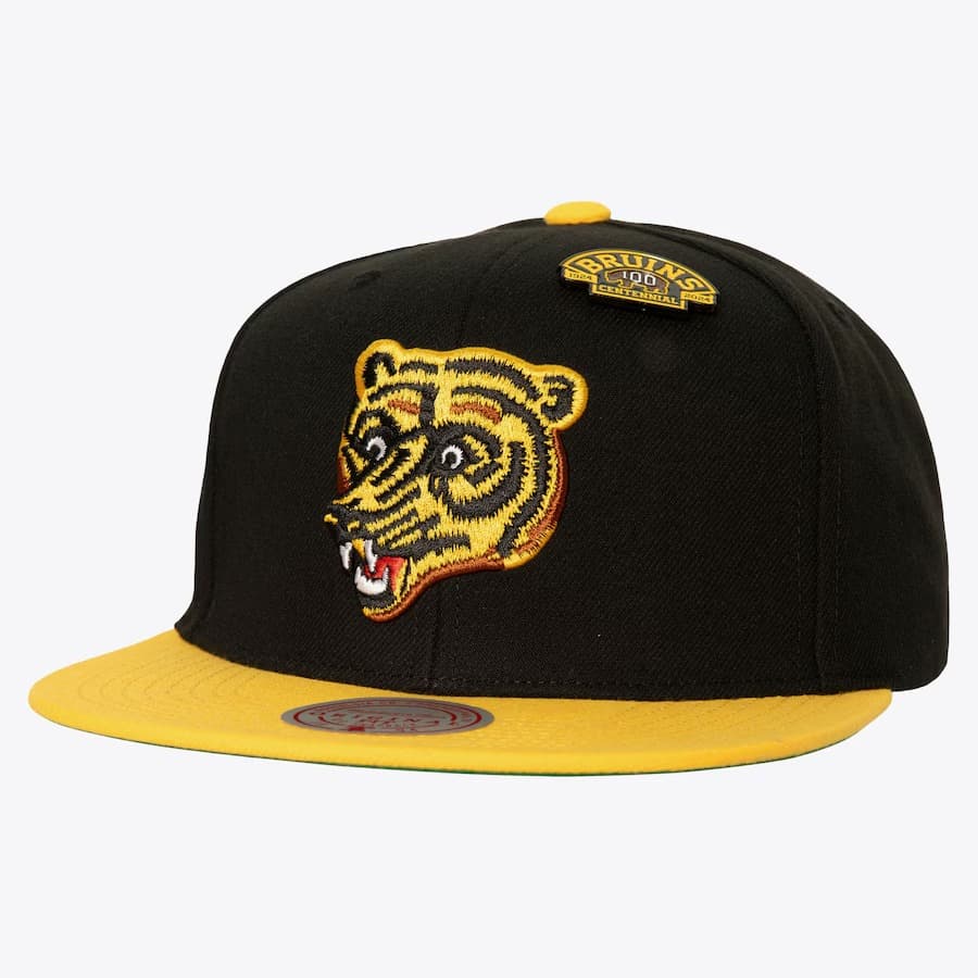 bejsbolka-mitchell-ness-black-boston-bruins-75th-anniversary-snapback-hat