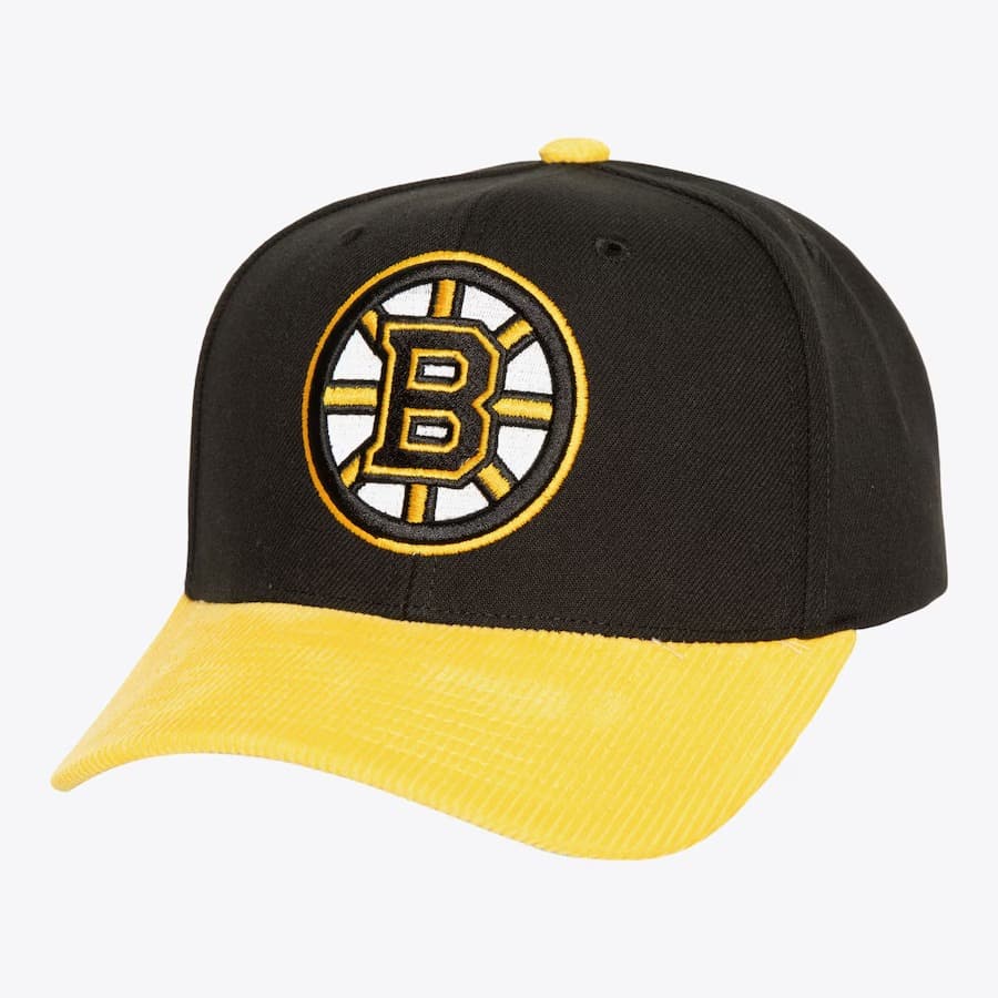 bejsbolka-mitchell-ness-black-boston-bruins-cord-pro-snapback-hat